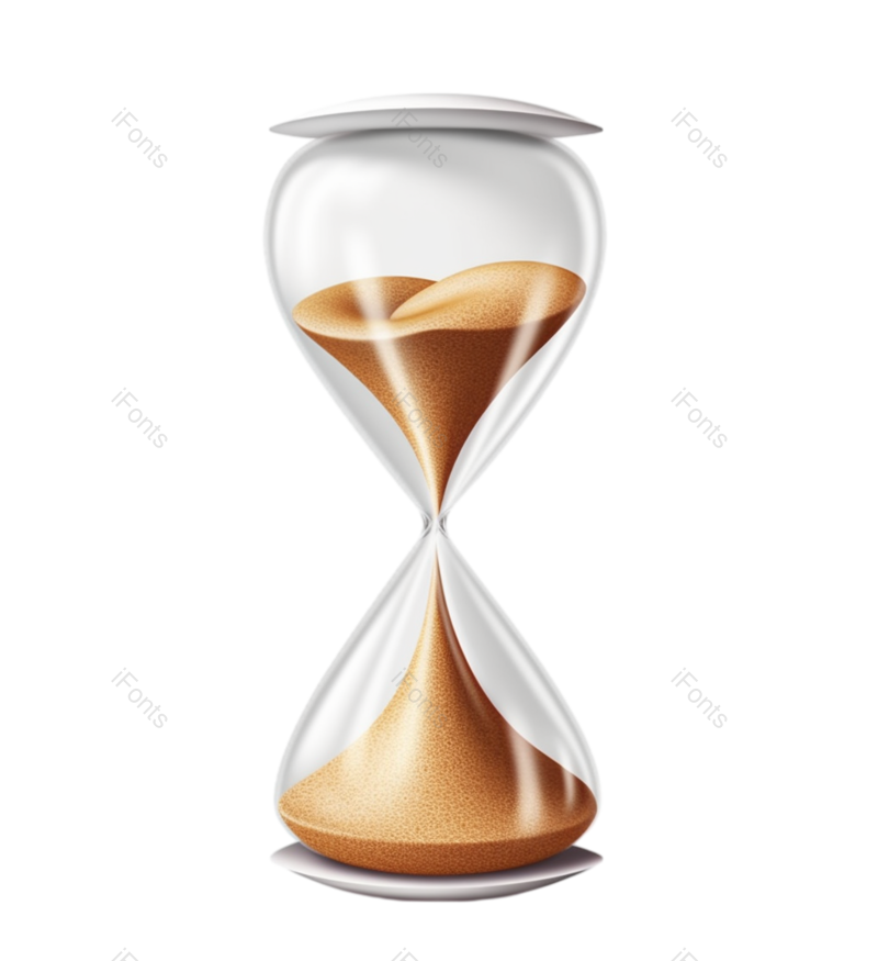 复古图片,插画元素,沙漏PNG,白色背景免抠素材